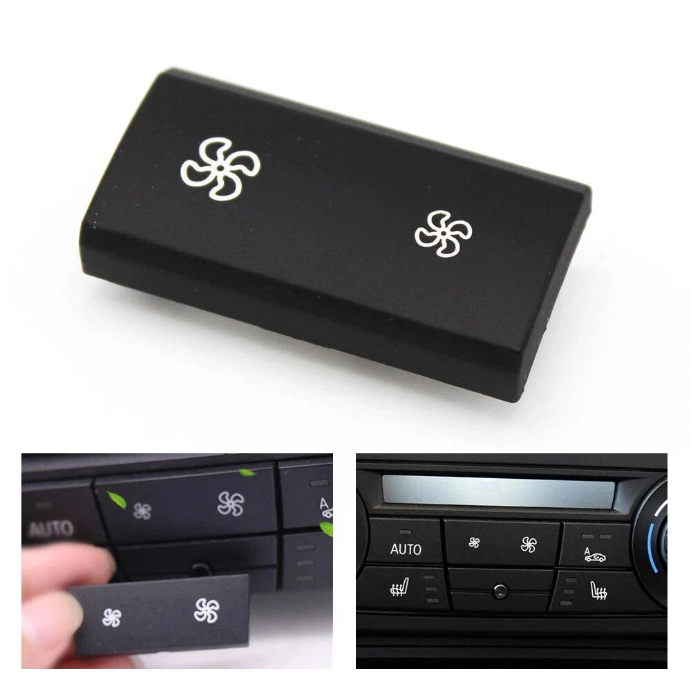 Car Wind Air Volume Conditioning Fan Switch Button Cover for BMW X5 X6 (2007-2013)
