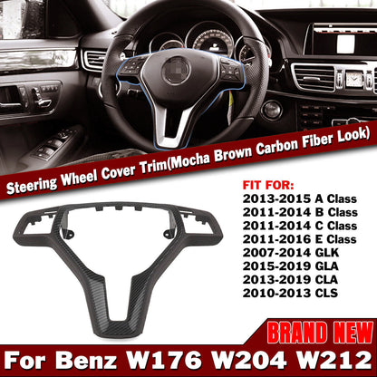 Steering Wheel Cover 35mm for Mercedes W176 W204 W212 (2012-2019)