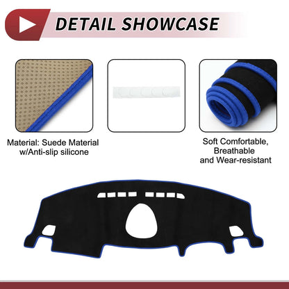Dashboard Dash Cover for BMW Mini Clubman (2015-2024) Sun Pad Black/Blue