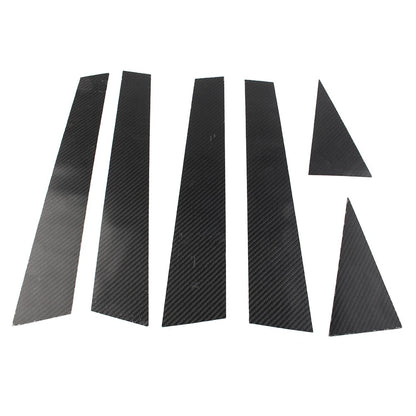 6 Pcs Car Exterior Door Window B Pillar Post Covers for Audi Q5 (2012-2017)