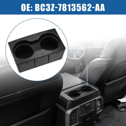 Front Center Console Cup Holder Insert for Ford F250 F350 (2011-2016)