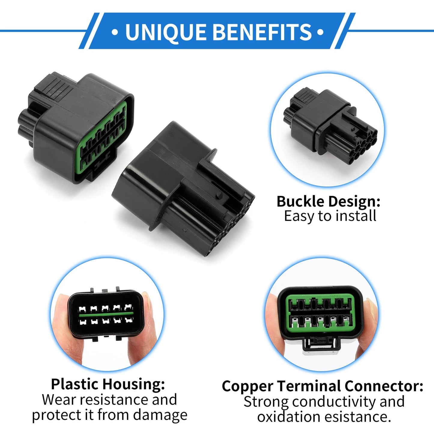 10 Pin Car Wiring Harness Connector Plug for Hyundai Kia