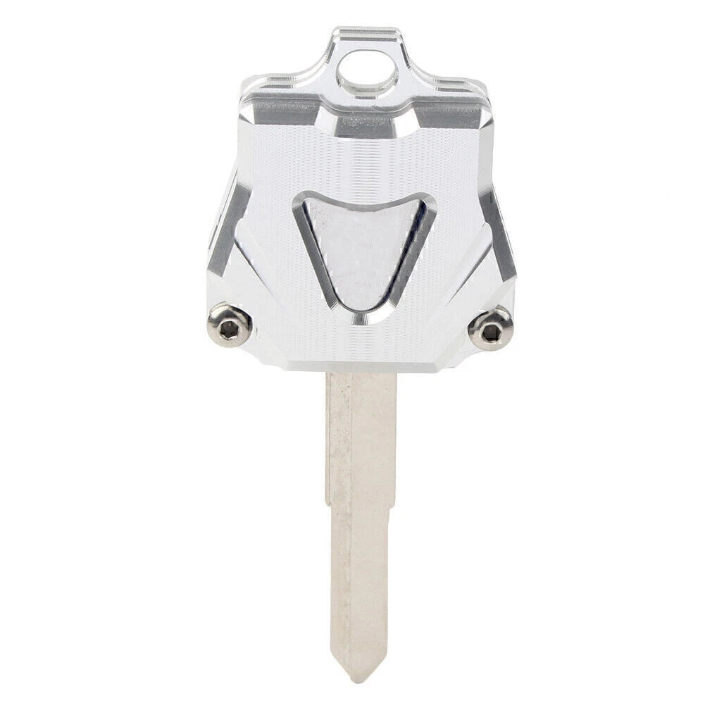 Silver Motorcycle Key Shell Case Cover for Yamaha MT09 MT07 MT10 FZ07 FZ09 FJ-09 (2014-2023)