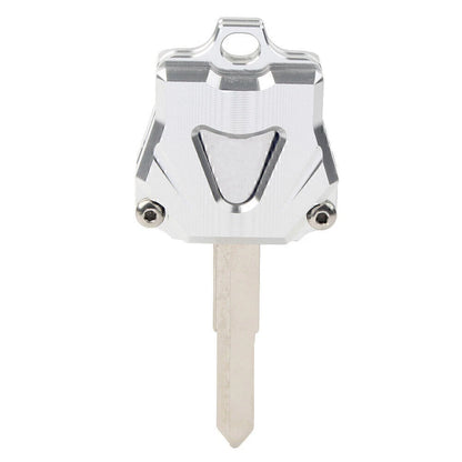 Silver Motorcycle Key Shell Case Cover for Yamaha MT09 MT07 MT10 FZ07 FZ09 FJ-09 (2014-2023)