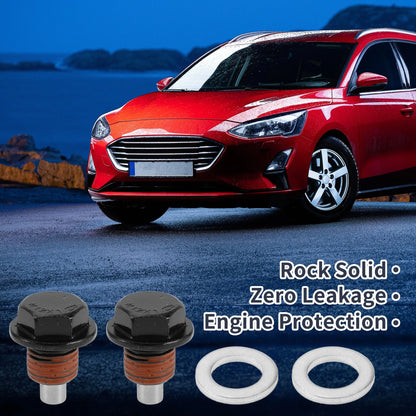2 x M12x1.25 Aluminum Oil Drain Plug W/ Gasket for Car/Motorcycle
