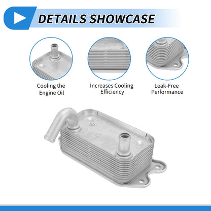 Engine Oil Cooler for Volvo S60 (2001-2009) 1 Set Washer