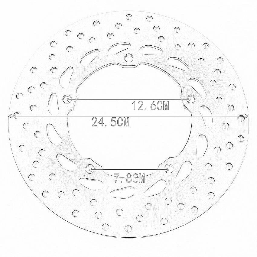 Rear Brake Disc for Yamaha XJ6F, XJ6S, XJ6N, FZ6, FZ6R (2009-2016)