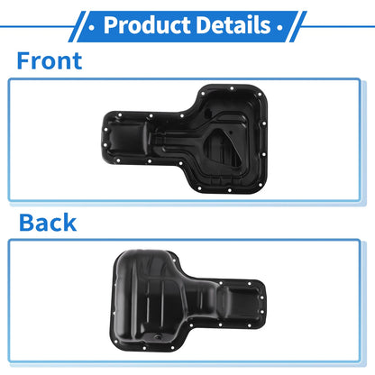 Engine Oil Pan for Toyota Corolla (1998-2008) Aluminum Alloy Black
