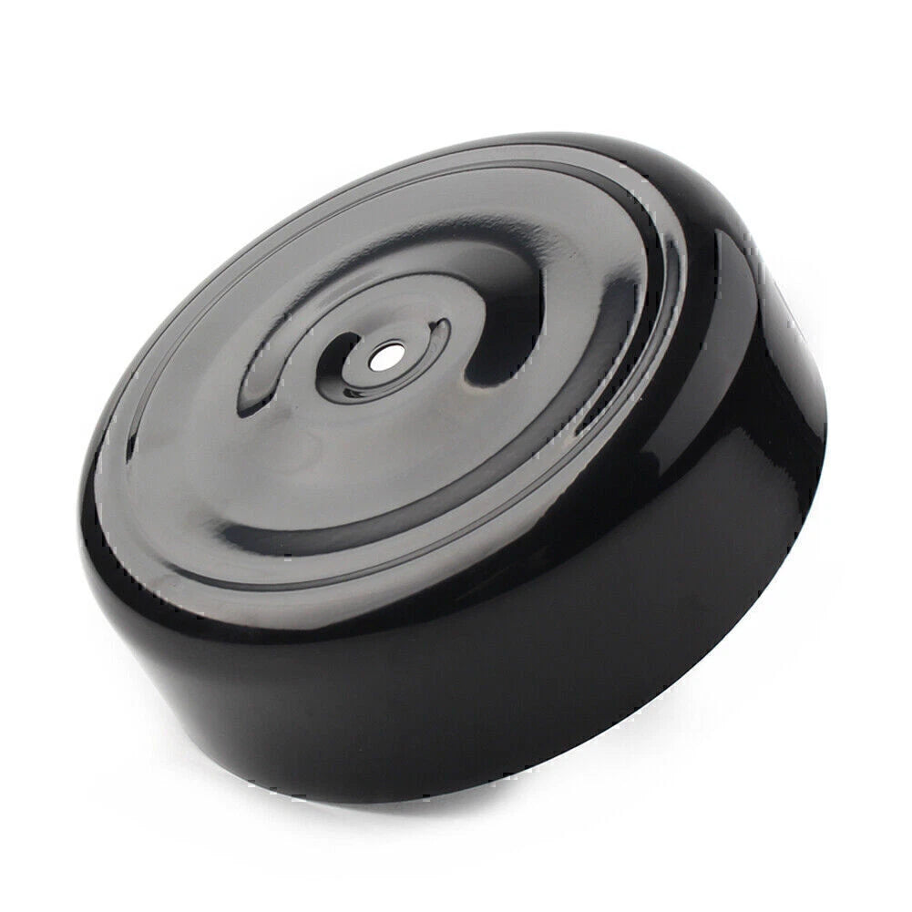 Metal Black 7" Bobbed Air Cleaner Cover for Harley Softail Dyna