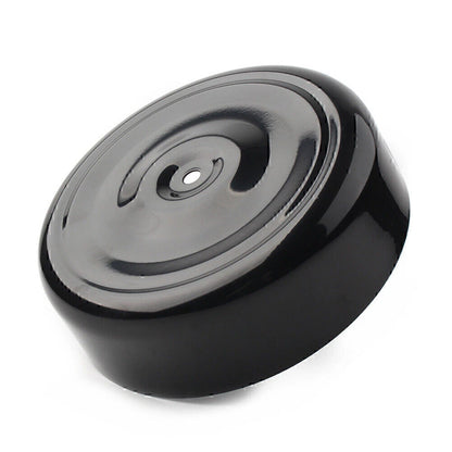 Metal Black 7" Bobbed Air Cleaner Cover for Harley Softail Dyna
