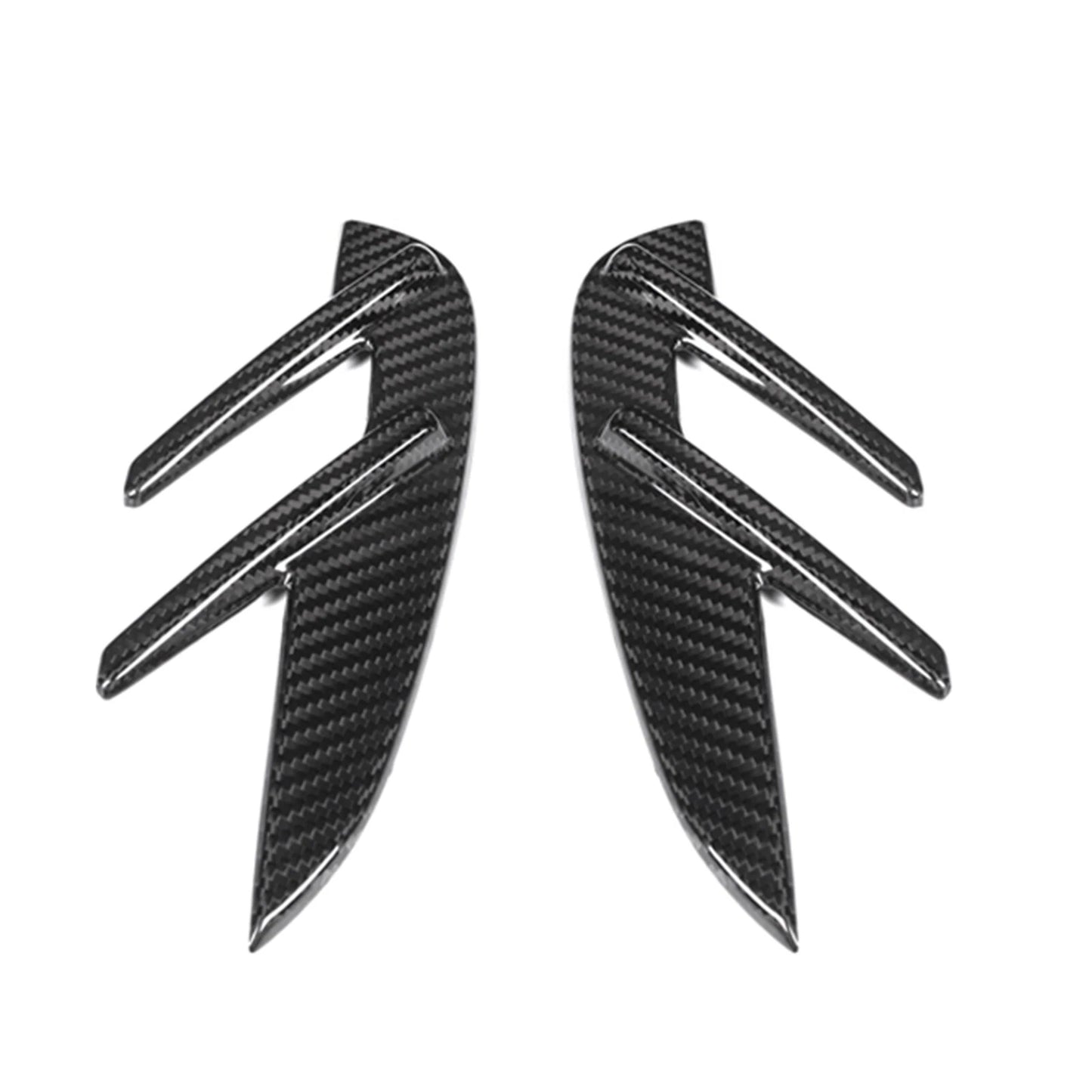 2 x Real Carbon Fiber Side Fender Air Vent Covers for BMW G80 M3 (2021-2025)