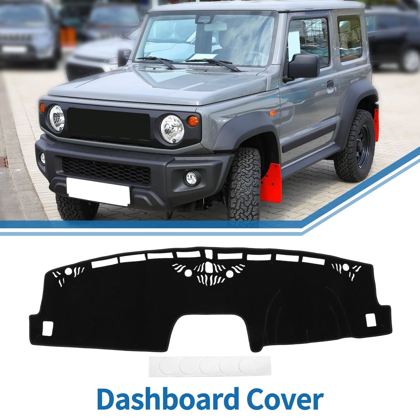Dashboard Cover Mat for Ford Maverick 2022-2024 Sun Protector Black