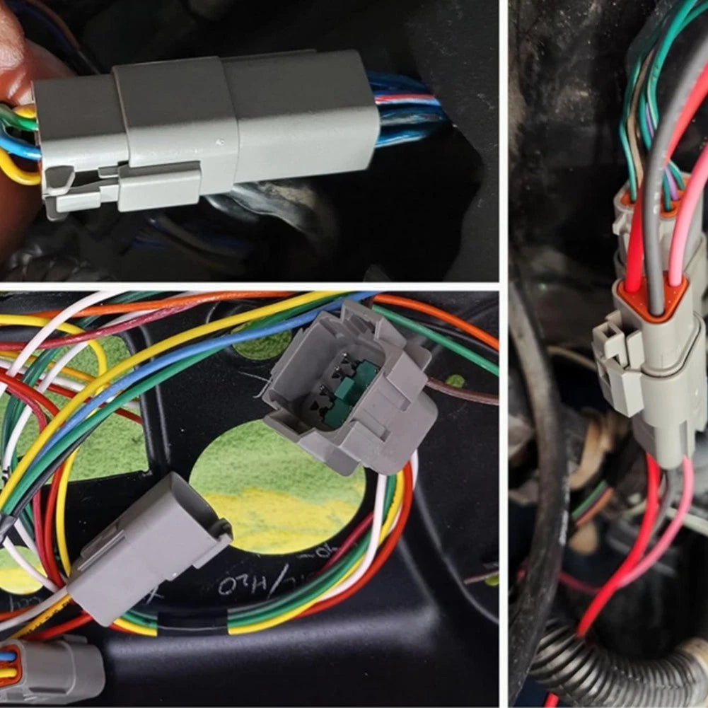 10 Sets Waterproof Wire Connectors Gray for Automotive and Marine Applications