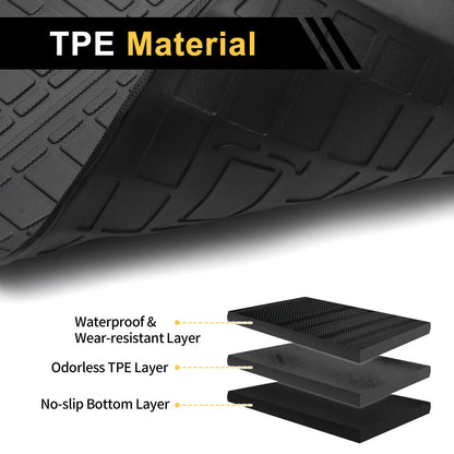 Cargo Liner Rear Trunk Mat for Toyota 4Runner (2013-2024) Checkered TPE