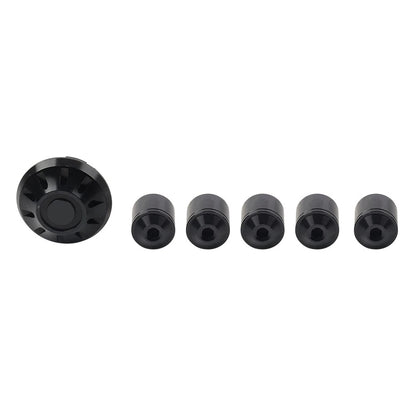 Black Front Hubcap Screw Wheel Cover for Vespa Primavera/Sprint 150 (13-21)