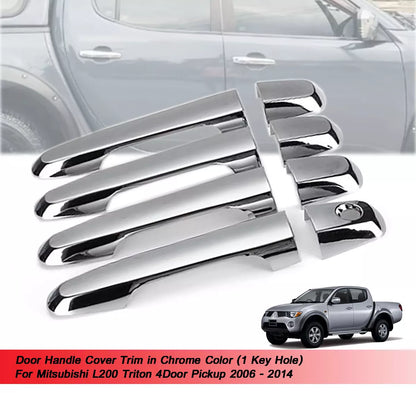 4 Door Handle Covers for Mitsubishi L200 Triton (2006-2009)