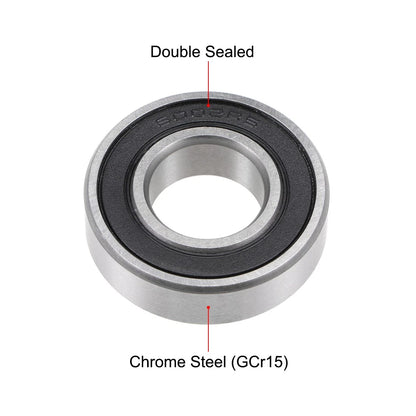 Ball Bearing / 15x32x9mm / Double Sealed ABEC-1 Z1 5pcs for All Makes