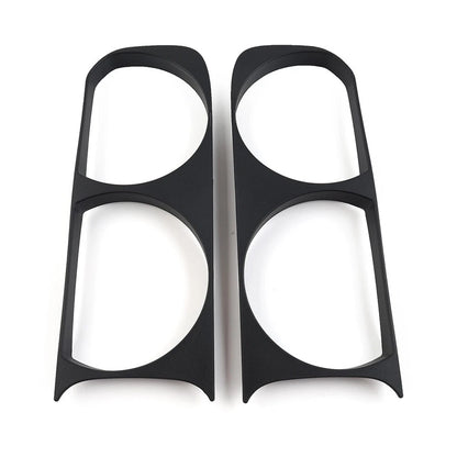 Matte Black Headlight Bezel Trim for Dodge Challenger (2008-2014)