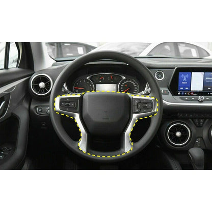 Carbon Fiber Steering Wheel Trim Cover for Chevy Silverado Tahoe (2007-2014)