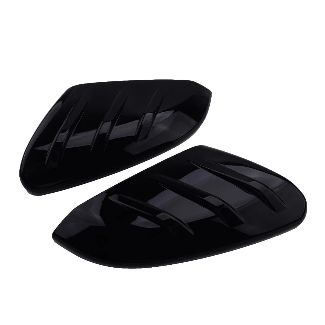 2 x Exterior Mirror Cap Covers Gloss Black for Honda Civic (2016-2020)