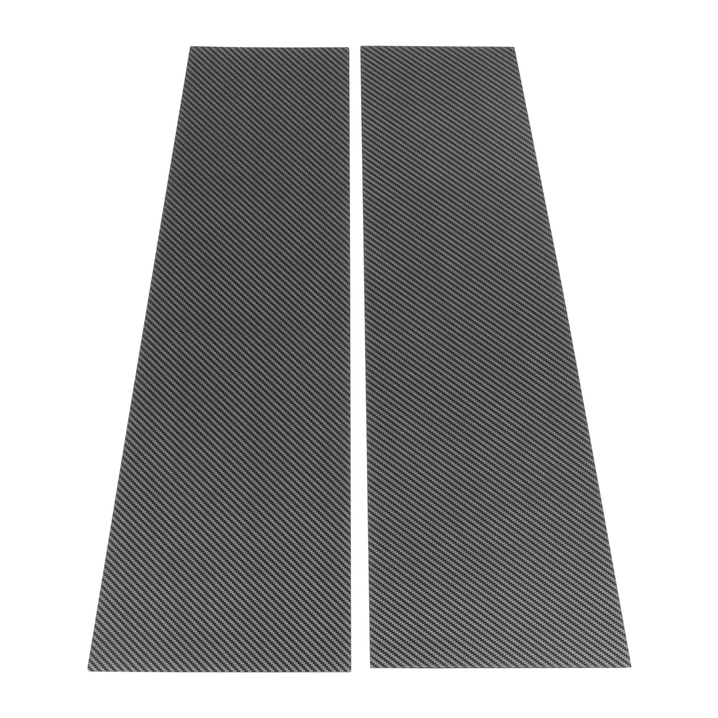 2 x Door Pillar Window Trim for Ford Bronco (2021-2023) Carbon Fiber Black