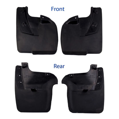 Splash Guard Mud Flap Rubber Set 4 Front Rear Fits Toyota Fortuner SUV 2017-19