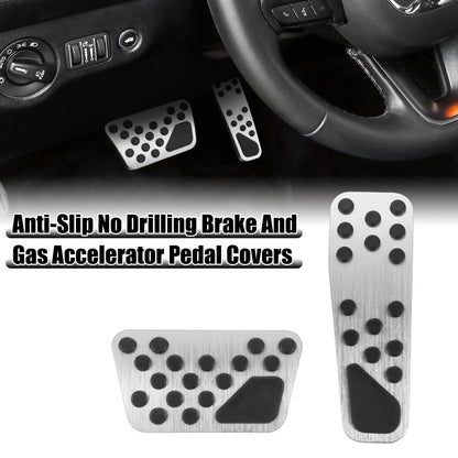 Brake & Gas Accelerator Pedal Covers Kit for Dodge Chrysler
