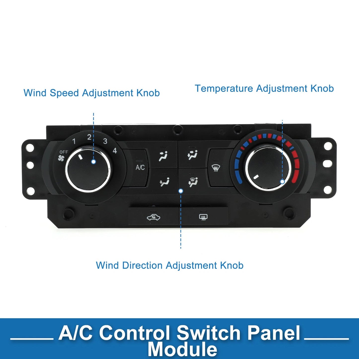HVAC A/C Climate Control Panel for Chevrolet Epica 2009 Black