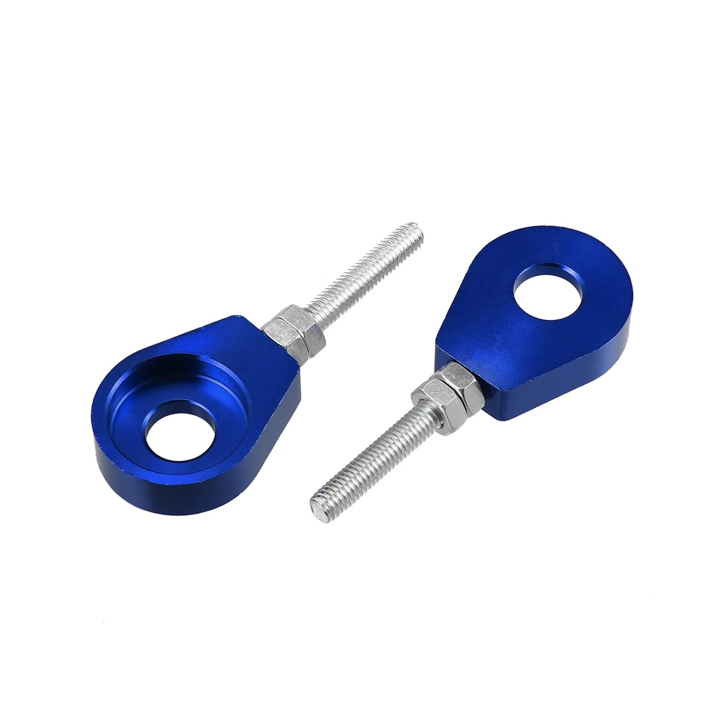 12mm Motorcycle Chain Axle Adjuster Tensioner 4pcs Blue for Honda