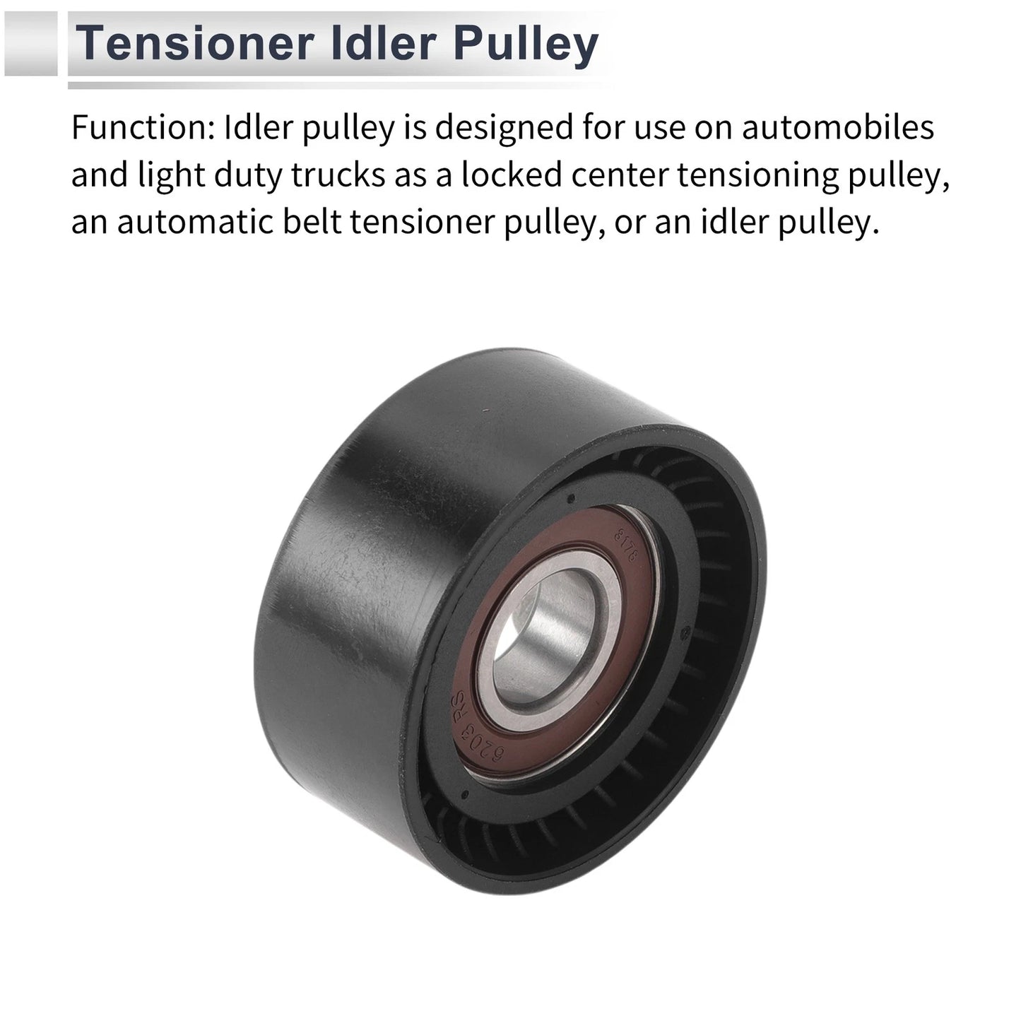 Drive Belt Idler Pulley for Volvo S60 (2011-2018) 1 Pc