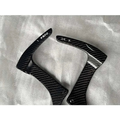 Real Carbon Fiber Steering Wheel Paddle Shifter for Ferrari F430 2005-2009 Gloss