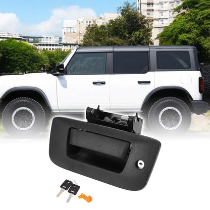 Tailgate Handle Bezel for GMC Sierra Door Handle with Key Hole for Chevrolet