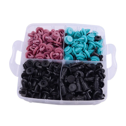 725pcs Car Trim Fastener Clips for Door Panel Bumper Retainer - Universal