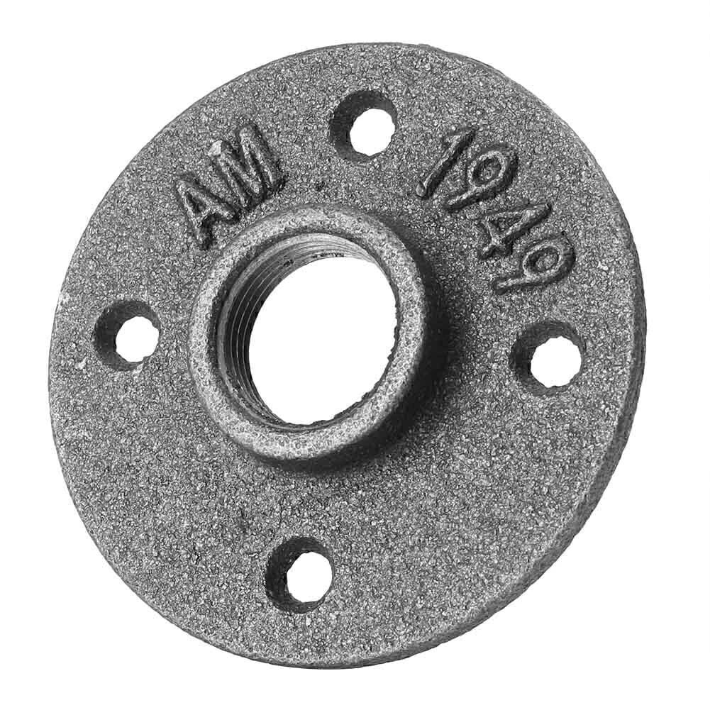 10 x 3/4" Malleable Iron Floor Flange Pipe Fitting for Wall Mount (No Year)