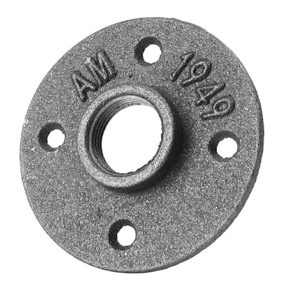 10 x 3/4" Malleable Iron Floor Flange Pipe Fitting for Wall Mount (No Year)