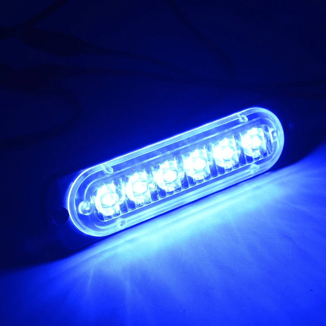 6 LED Side Marker Light Indicator Lamp Blue for Car Truck