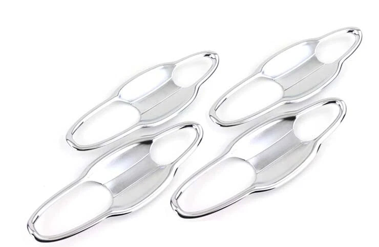 ABS Chrome Door Handle Bowl Cup Cover Trim for JEEP Compass (2017-2021) 4 x pcs