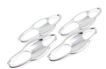 ABS Chrome Door Handle Bowl Cup Cover Trim for JEEP Compass (2017-2021) 4 x pcs