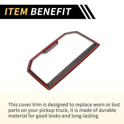 Carbon Fiber Armrest Box Rear Cup Holder Cover for Toyota Tacoma (2024)