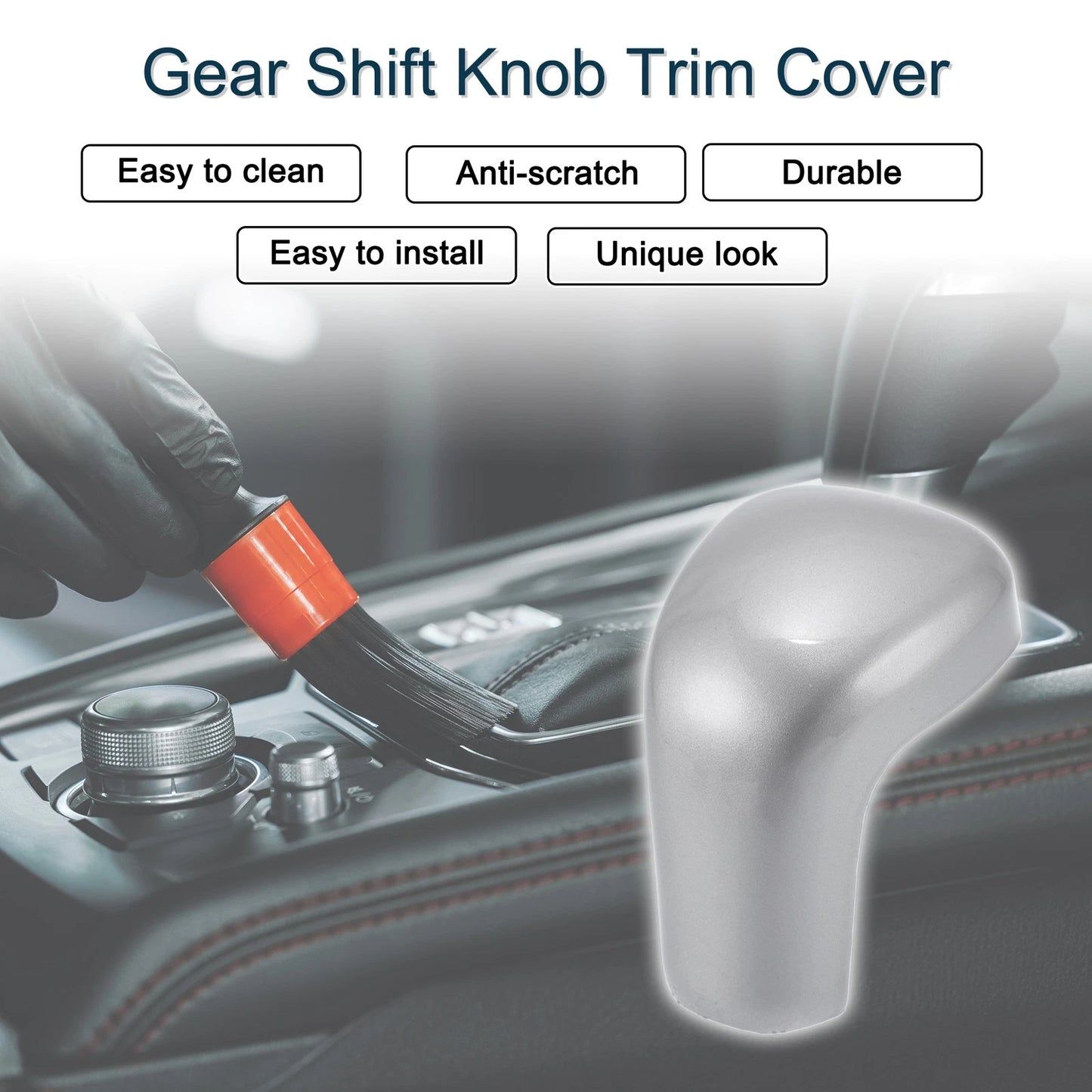 ABS Gear Shift Knob Cover Sticker for Toyota Camry/Corolla/Avalon