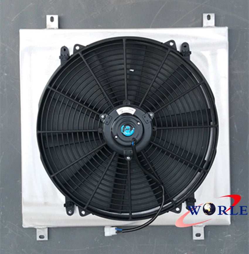 Aluminum Radiator, Shroud & Fan for Nissan Datsun 1200 B110 120Y (1970-1976)