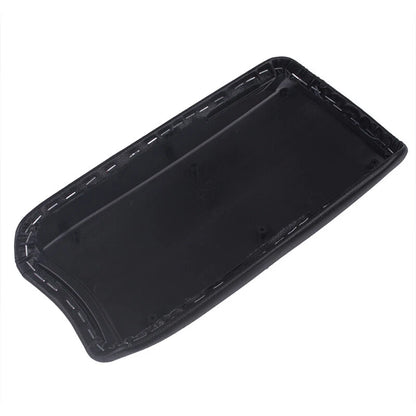 Black Real Leather Center Console Lid Armrest Cover for 2006-2011 Honda Civic