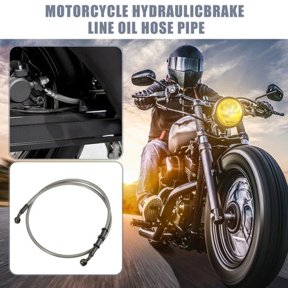 Set 1.1m Motorcycle Hydraulic Brake or Clutch Line Hose with Screws for Bike