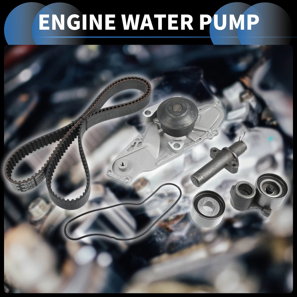 Water Pump Kit with Tensioner Idler for Acura CL (2001-2003)