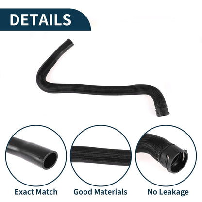 Radiator Hose Water Pipe for Volvo S80 (2010) - Rubber Black 1 Pcs