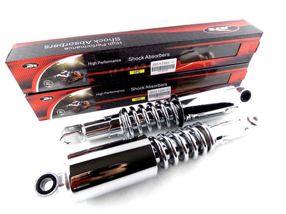 335mm JBS Chrome Rear Shock Absorbers for Suzuki GSX750 Katana