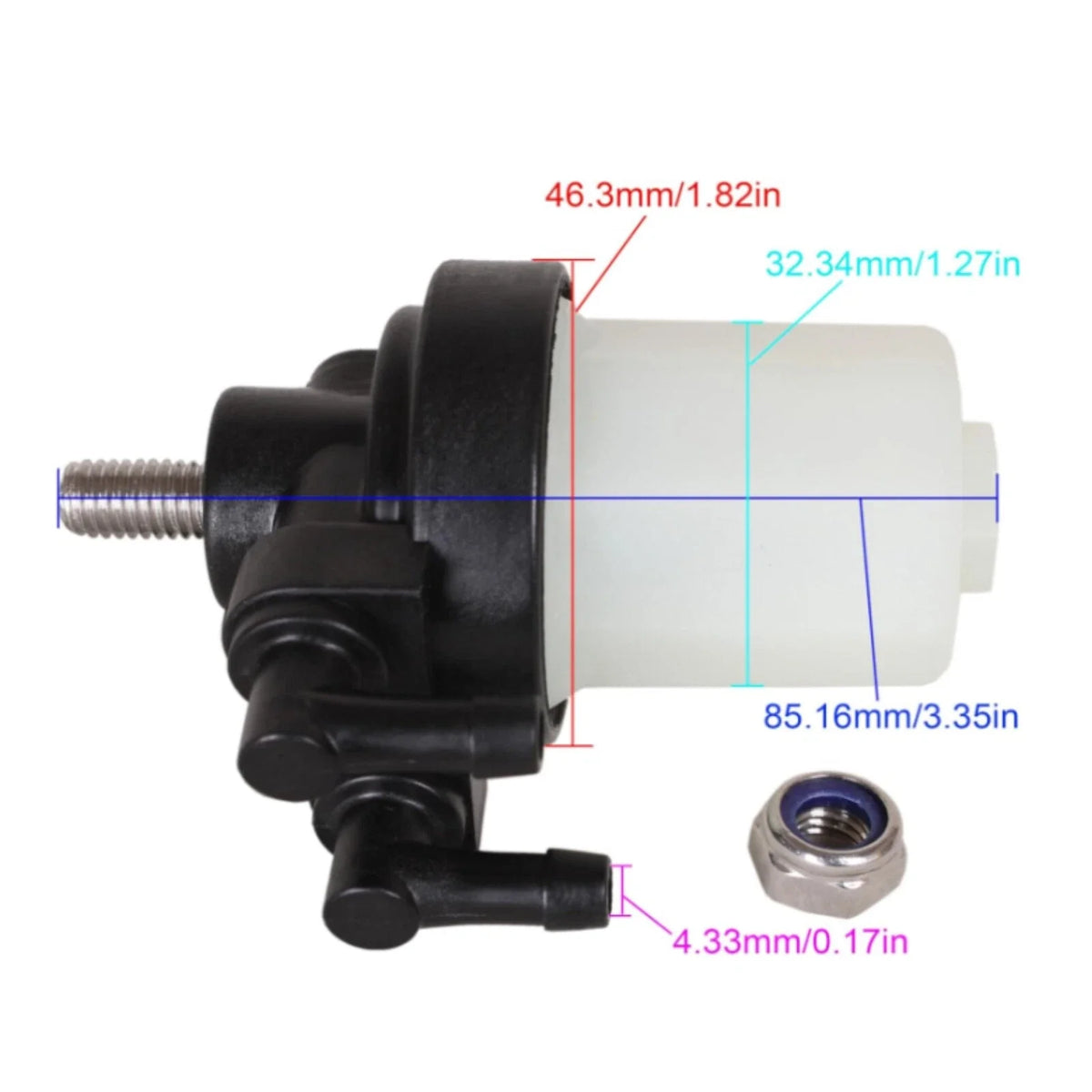 Fuel Filter Kit for Mercury-Mercruiser 25/30HP 4-Stroke Outboard