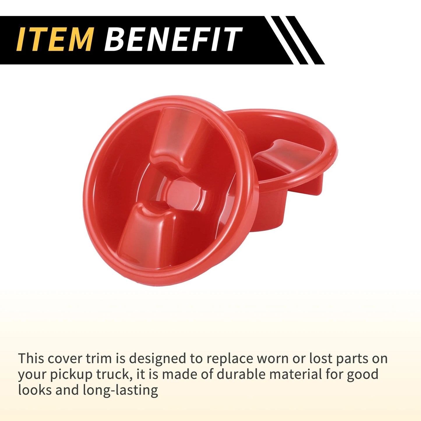 Roof Top Mounting Knob Screw Cover for Jeep Wrangler JK (2007-2017) Red