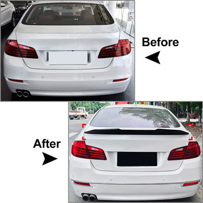 Glossy Black Rear Trunk Spoiler Wing Lip for BMW 5 Series F10 M5 Sedan (2011-2017)