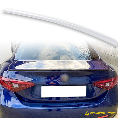 White Boot Lip Spoiler for Alfa Romeo Giulia Sedan (2017-2023)